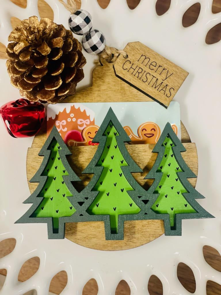 Christmas Gift Card Holder Ornament, Christmas Tree Ornament, Teacher Ornament, Stocking Tag, Gift