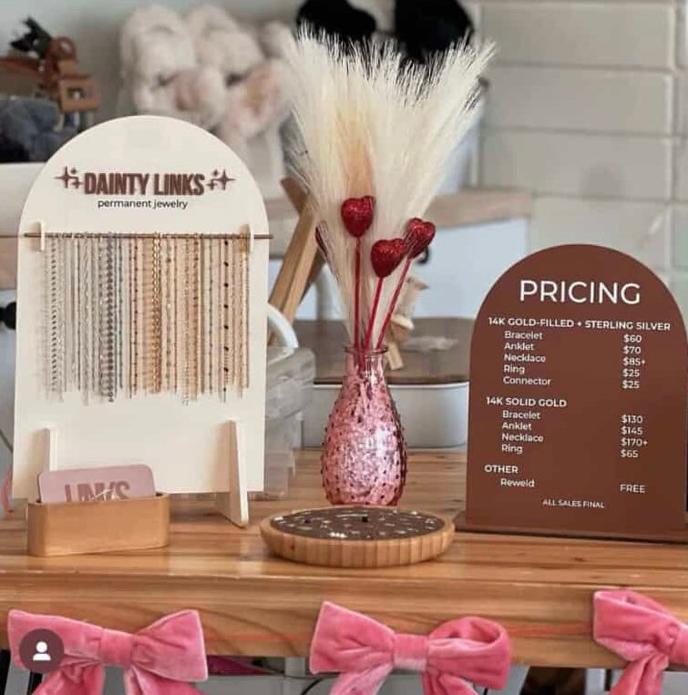 Custom Acrylic Table Signage