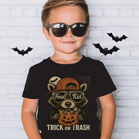 Feral Kid Trick or Trash Tee