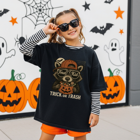 Feral Kid Trick or Trash Tee