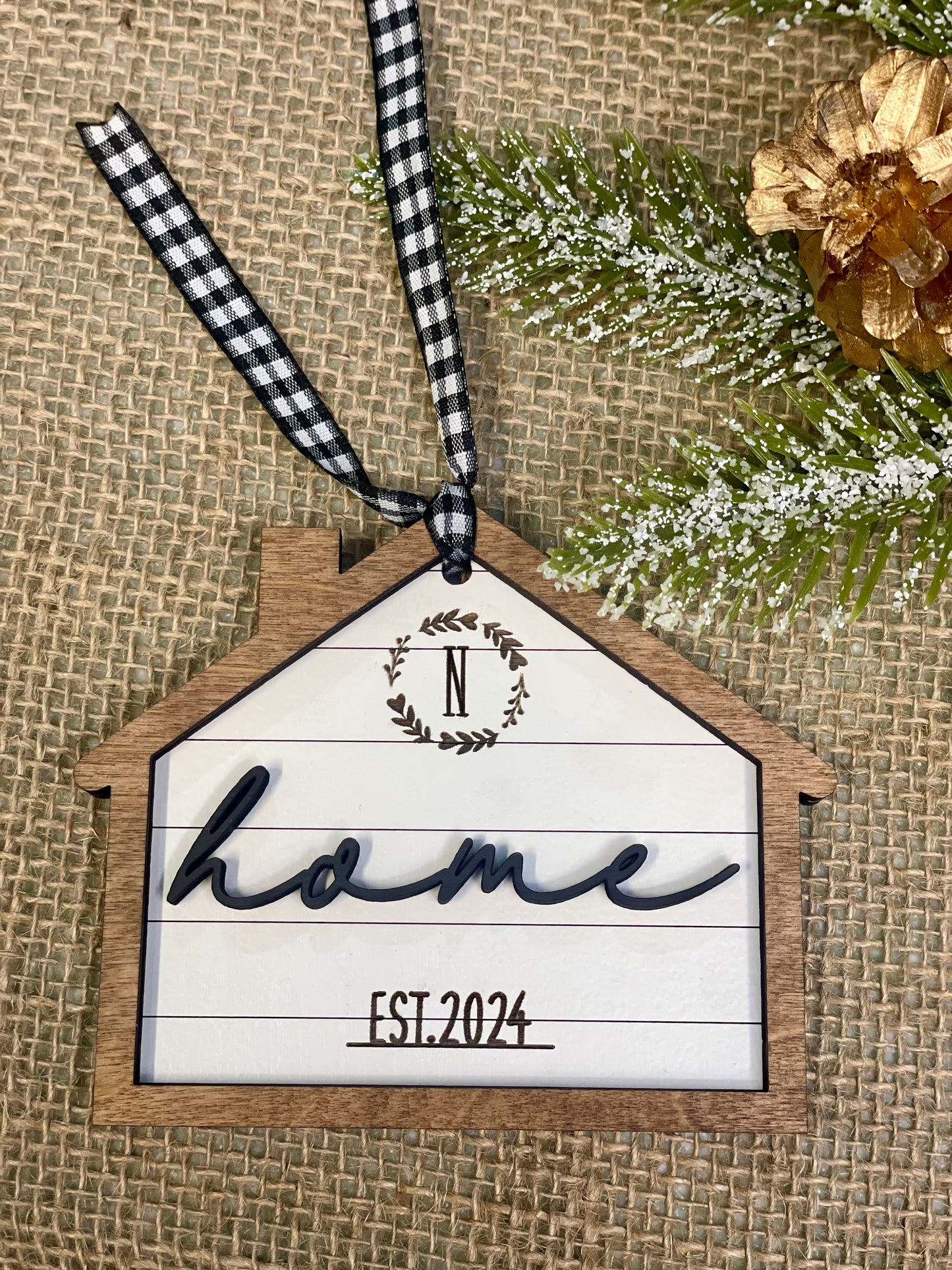 Personalized Home Ornament, Christmas Ornament, Gift